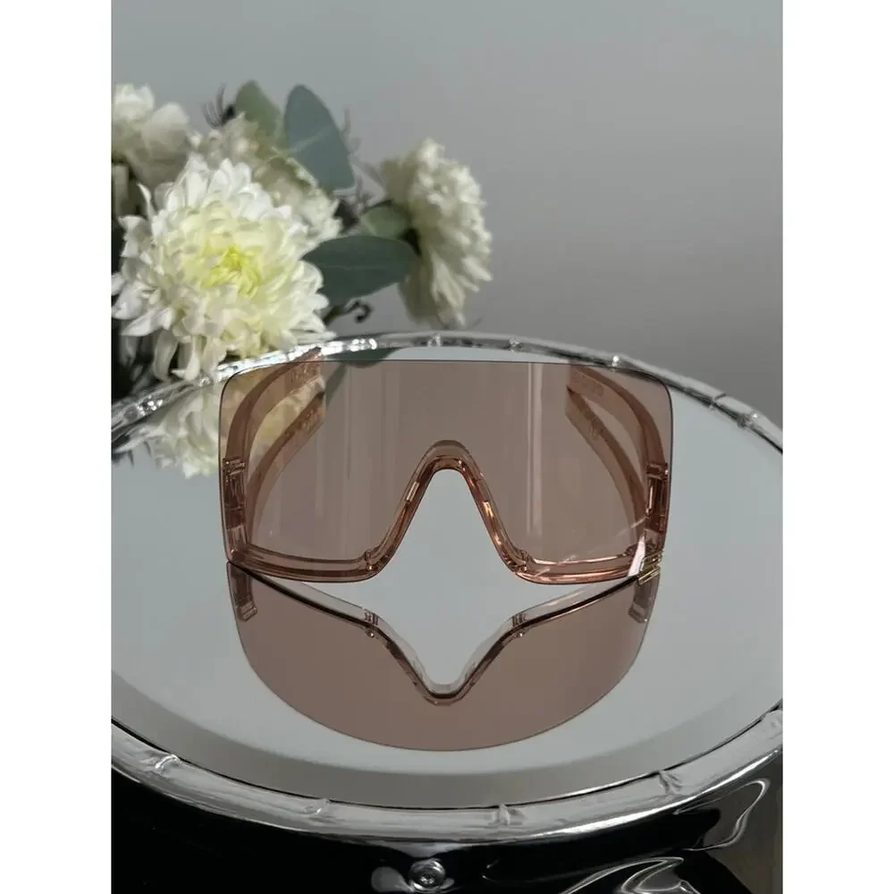 NEW Gucci GG1631S Pink Mask Shield Sunglasses